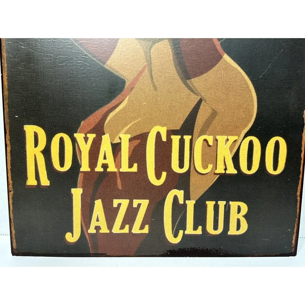 Royal‎ Cuckoo Jazz Club Retro Vintage Re-pop Sign Man Cave Garage Pub Decor